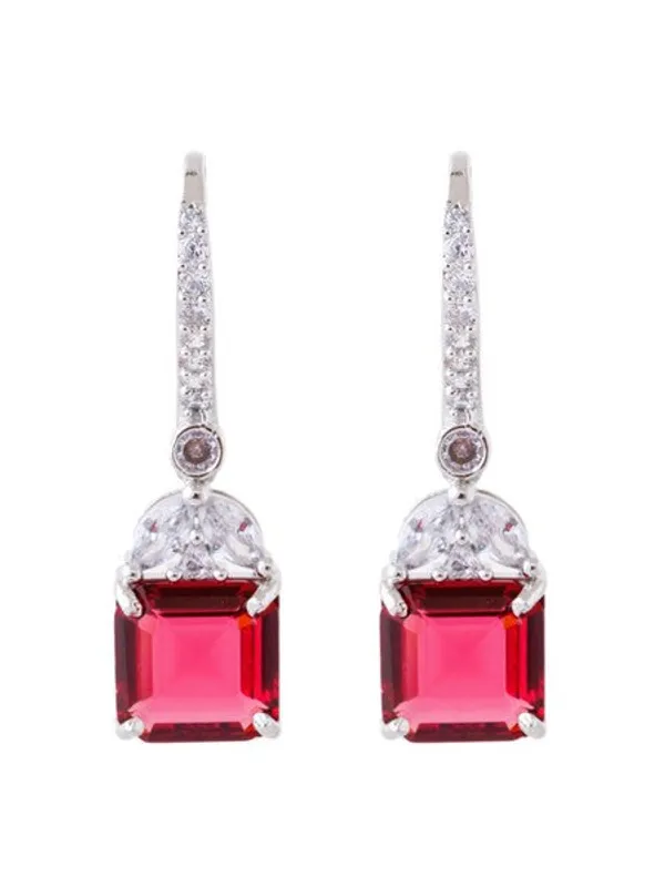 American_Diamond_Rhodium_Plated_Drop_Earrings_With_Hydro_Cz_Stone_Midnight_Blue_Default_Title