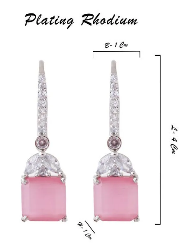 American_Diamond_Rhodium_Plated_Drop_Earrings_With_Hydro_Cz_Stone_Midnight_Blue_Default_Title