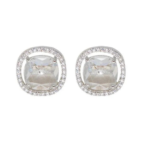 City_Girl_Brass_Rhodium_Plated_Scarlet_Aura_Cz_Studs_Clear_Stone_Default_Title