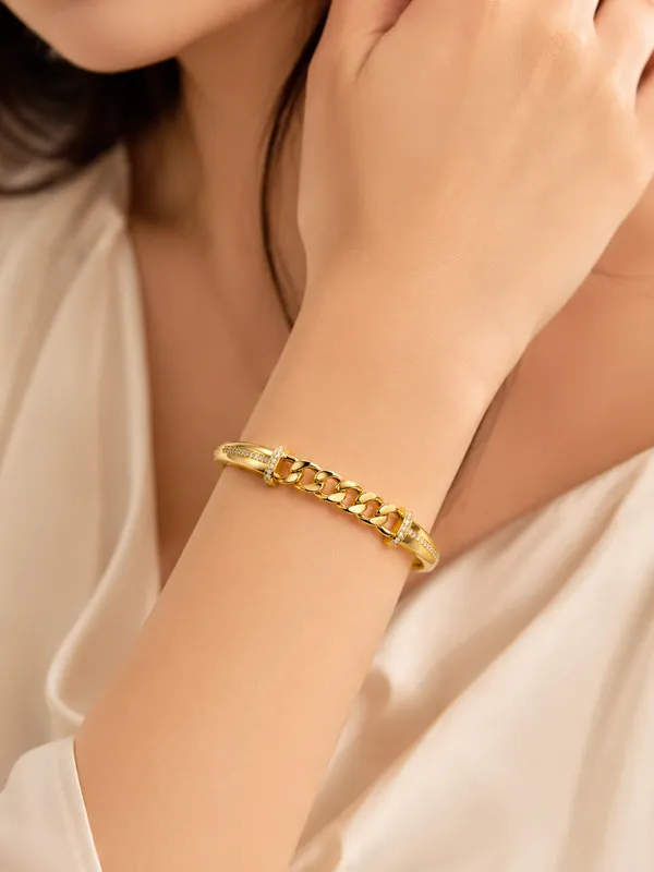 Citygirl_18k_Gold_Plated_Chain_Link_Openable_Kada_Bracelet_For_Women_Girls_Ad_Zircon_Stone_Bracelet_Anti_Tarnish_Premium_Locking_Bangle_Party_Wedding_Daily_Wear_Jewellery_One_Size_Default_Title