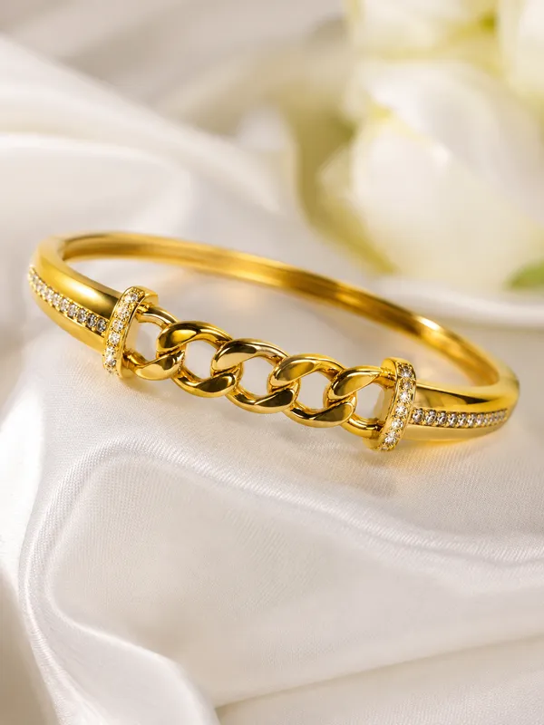 Citygirl_18k_Gold_Plated_Chain_Link_Openable_Kada_Bracelet_For_Women_Girls_Ad_Zircon_Stone_Bracelet_Anti_Tarnish_Premium_Locking_Bangle_Party_Wedding_Daily_Wear_Jewellery_One_Size_Default_Title