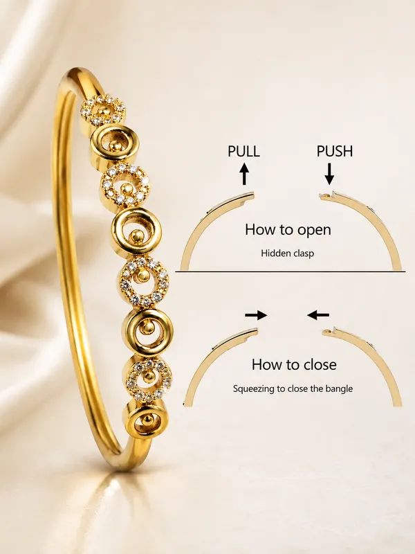Citygirl_18k_Gold_Plated_Openable_Oval_Kada_Bracelet_For_Women_Crystal_Studded_Elegant_Bangle_Fits_Sizes_2_4_2_6_2_8_Premium_Fashion_Jewellery_Gift_For_Women_Girls_Default_Title
