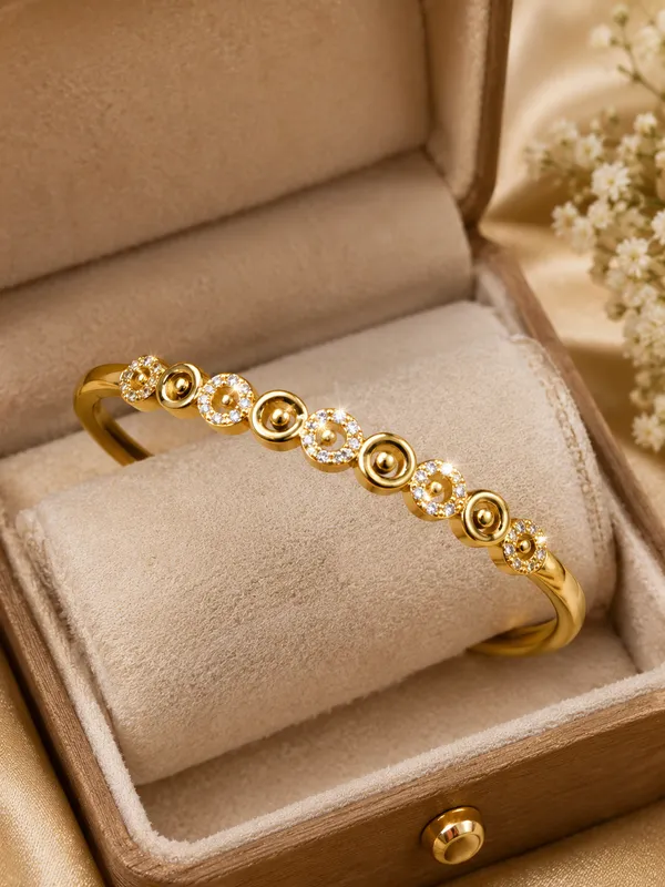 Citygirl_18k_Gold_Plated_Openable_Oval_Kada_Bracelet_For_Women_Crystal_Studded_Elegant_Bangle_Fits_Sizes_2_4_2_6_2_8_Premium_Fashion_Jewellery_Gift_For_Women_Girls_Default_Title