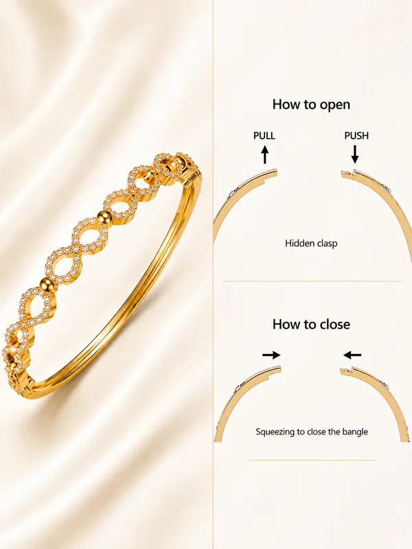 Citygirl_18k_Gold_Plated_Openable_Infinity_Kada_Bracelet_For_Women_American_Diamond_Cubic_Zirconia_Cz_Stone_Bracelet_Oval_Shape_Anti_Tarnish_Fits_Sizes_2_4_2_6_2_8_One_Size_Default_Title