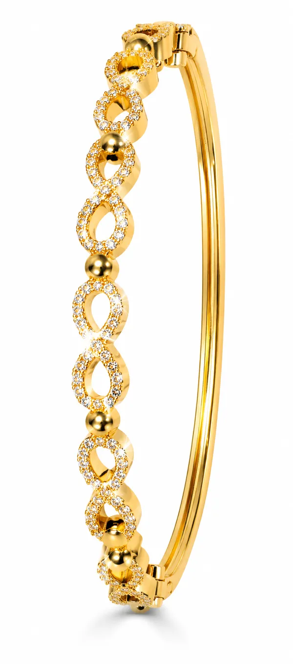 Citygirl_18k_Gold_Plated_Openable_Infinity_Kada_Bracelet_For_Women_American_Diamond_Cubic_Zirconia_Cz_Stone_Bracelet_Oval_Shape_Anti_Tarnish_Fits_Sizes_2_4_2_6_2_8_One_Size_Default_Title