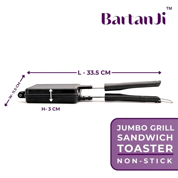 Non_Stick_Grill_Sandwich_Maker_With_Bakelite_Handles