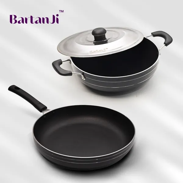 Non_Stick_Kadhai_And_Frying_Pan_Cookware_Set