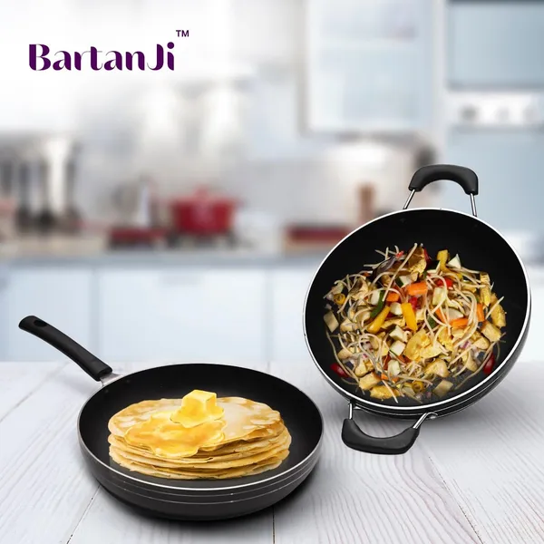 Non_Stick_Kadhai_And_Frying_Pan_Cookware_Set