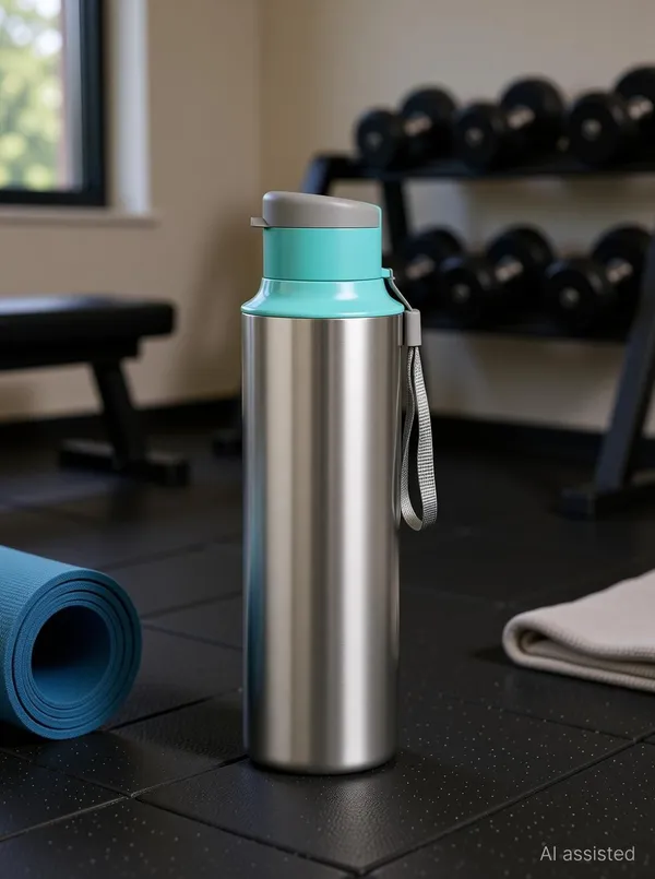 BartanJi_Stainless_Steel_Water_Bottle_with_Flip_Cap_&_Carry_Strap_for_Office_Gym,_Travel_1000_ml_Stainless_Steel_Bottle_(Pack_of_1,_Steel/Chrome)