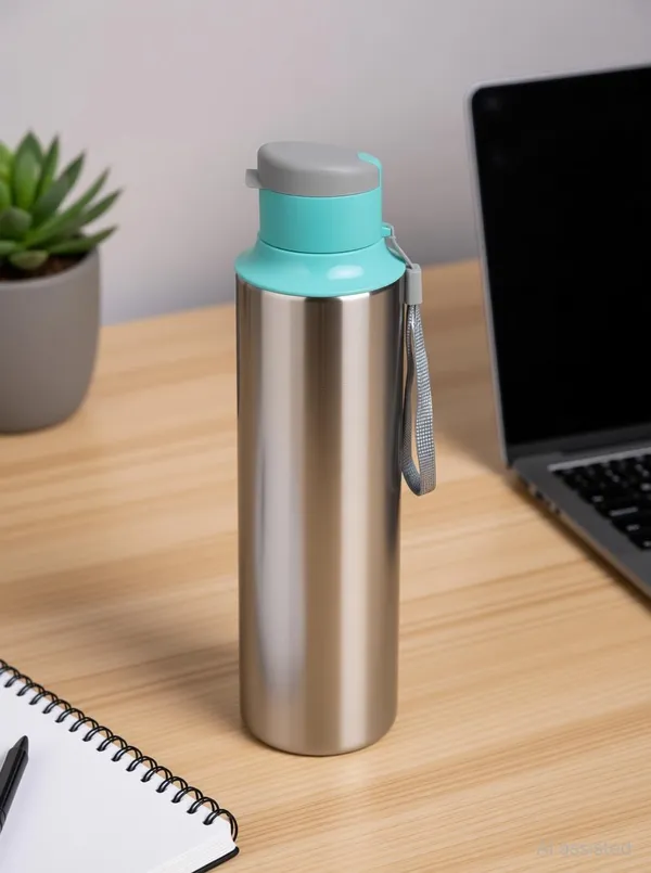 BartanJi_Stainless_Steel_Water_Bottle_with_Flip_Cap_&_Carry_Strap_for_Office_Gym,_Travel_1000_ml_Stainless_Steel_Bottle_(Pack_of_1,_Steel/Chrome)
