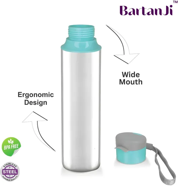 BartanJi_Stainless_Steel_Water_Bottle_with_Flip_Cap_&_Carry_Strap_for_Office_Gym,_Travel_1000_ml_Stainless_Steel_Bottle_(Pack_of_1,_Steel/Chrome)