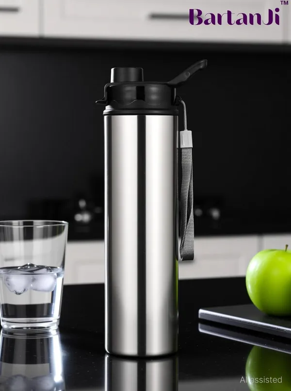 BartanJi_Stainless_Steel_Water_Bottle_with_Flip_Cap_&_Carry_handle_for_Office,_Gym,Travel_1000_ml_Stainless_Steel_Bottle_(Pack_of_1,_Steel/Chrome)