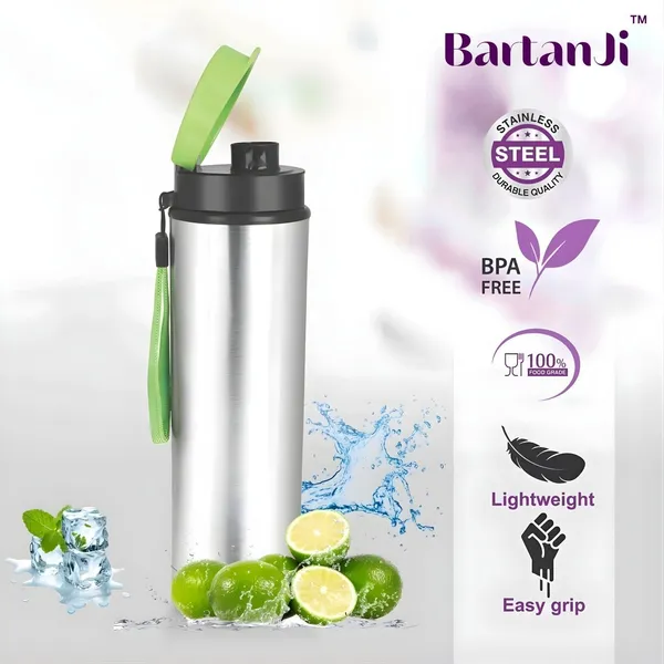 BartanJi_Stainless_Steel_Water_Bottle_with_Flip_Cap_&_Carry_handle_for_Office,_Gym,Travel_1000_ml_Stainless_Steel_Bottle_(Pack_of_1,_Steel/Chrome)