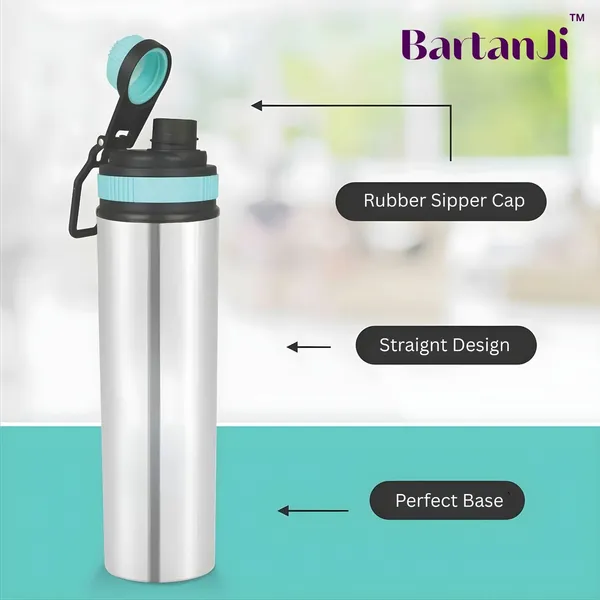 BartanJi_Insulated_Water_Bottle_1_Litre_Leakproof_Steel_Bottle_1000_ml_Stainless_Steel_Bottle_(Pack_of_1,_Steel/Chrome)