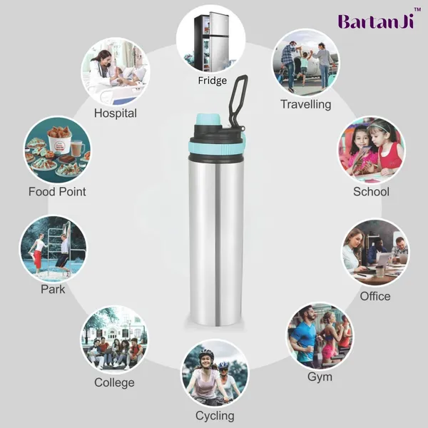 BartanJi_Insulated_Water_Bottle_1_Litre_Leakproof_Steel_Bottle_1000_ml_Stainless_Steel_Bottle_(Pack_of_1,_Steel/Chrome)