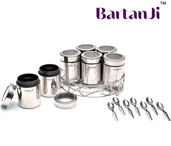BartanJi_Stainless_Steel_Grocery_Container__-_1050_ml_(Silver)