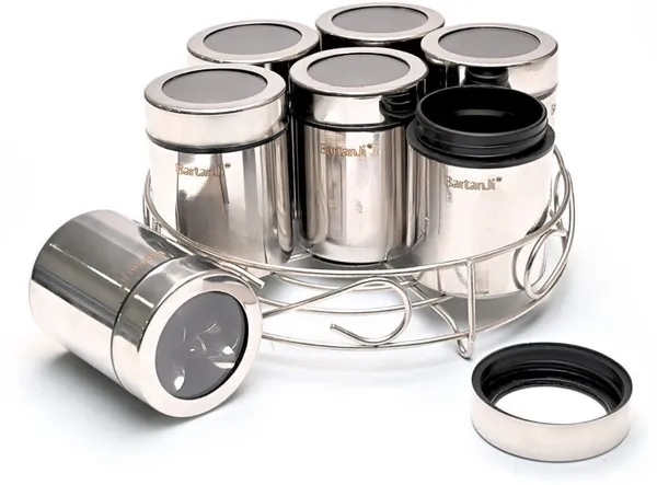 BartanJi_Stainless_Steel_Grocery_Container__-_1050_ml_(Silver)