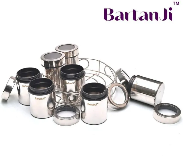 BartanJi_Stainless_Steel_Grocery_Container__-_1050_ml_(Silver)