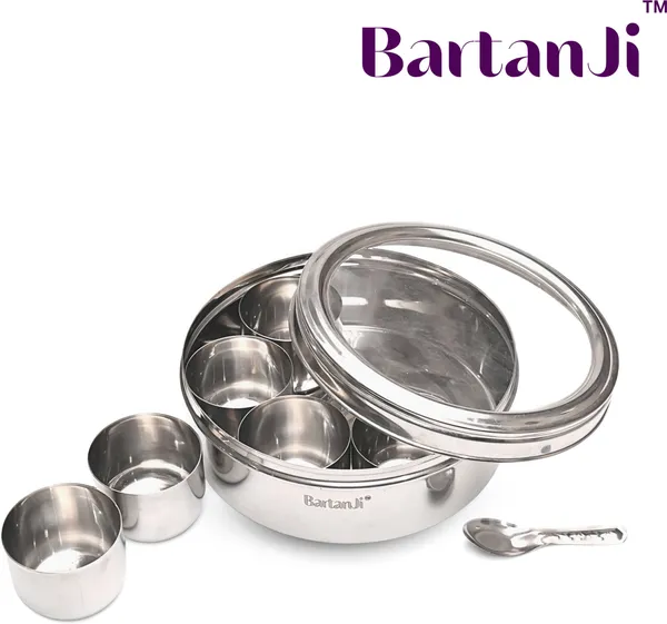 BartanJi_Stainless_Steel_Grocery_Container__-_2_L_(Silver)