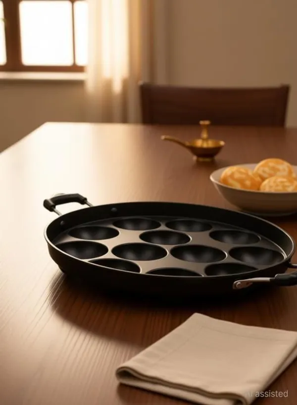 Swarambh_Appam_Maker_Pan_z1_Paniarakkal_Pan_24_cm_diameter_with_Lid_1_L_capacity_(Aluminium,_Non-stick)