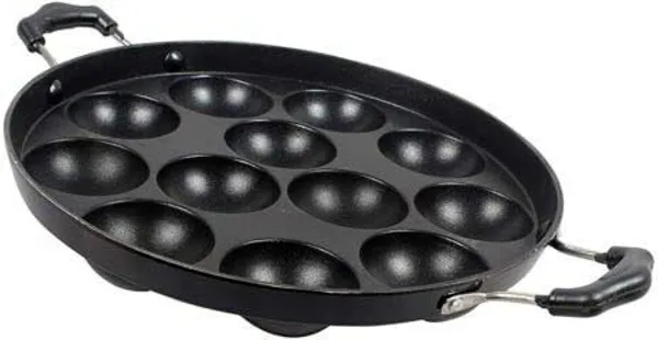 Swarambh_Appam_Maker_Pan_z1_Paniarakkal_Pan_24_cm_diameter_with_Lid_1_L_capacity_(Aluminium,_Non-stick)