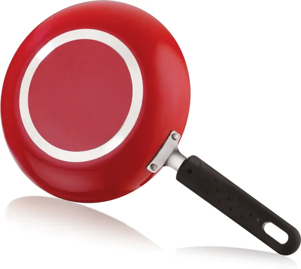 BartanJi_Fry_Pan_with_Lid_22cm,_Heat-Resistant_Handle_Fry_Pan_12_cm_diameter_with_Lid_1_L_capacity_(Aluminium,_Non-stick)