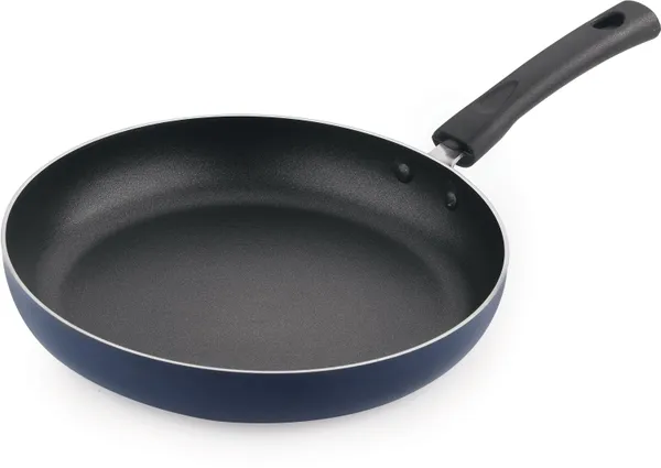BartanJi_Fry_Pan_with_Lid_22cm,_Heat-Resistant_Handle_Fry_Pan_12_cm_diameter_with_Lid_1_L_capacity_(Aluminium,_Non-stick)