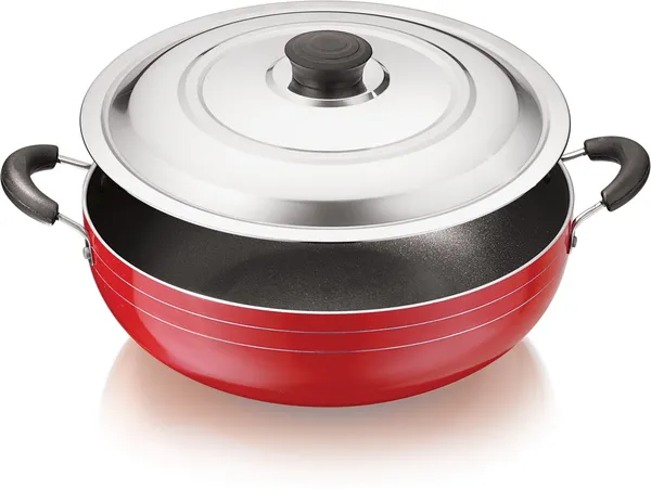 BartanJi_Kadhai_12_cm_diameter_with_Lid_1_L_capacity_(Aluminium,_Non-stick)