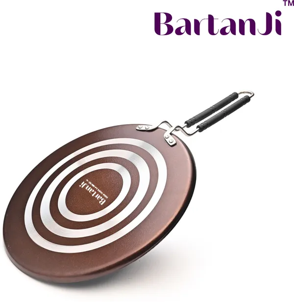 BartanJi_Multi_Tawa_with_Handle_built_with_a_4-layer_German_Greblon_non-stick_coating_Tawa_30_cm_diameter_(Aluminium,_Non-stick)