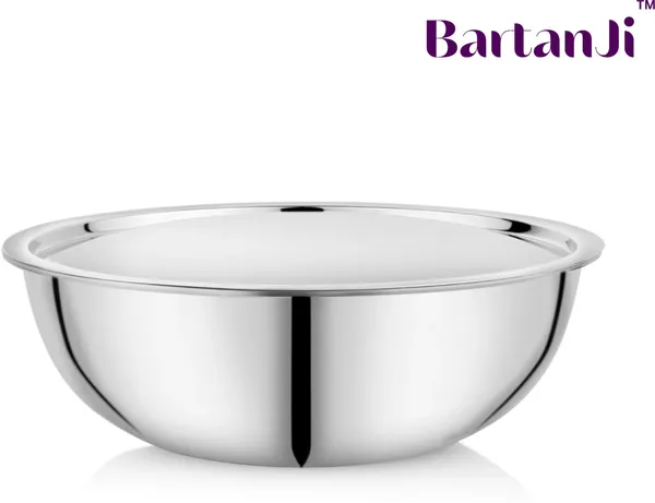 BartanJi_Stainless_Steel_Tasla_for_Home_&_Kitchen_Uses_-_Three_Layered_Tasla_for_Cooking_Tasla_3.2_L_capacity_22_cm_diameter_(Stainless_Steel,_Non-stick)
