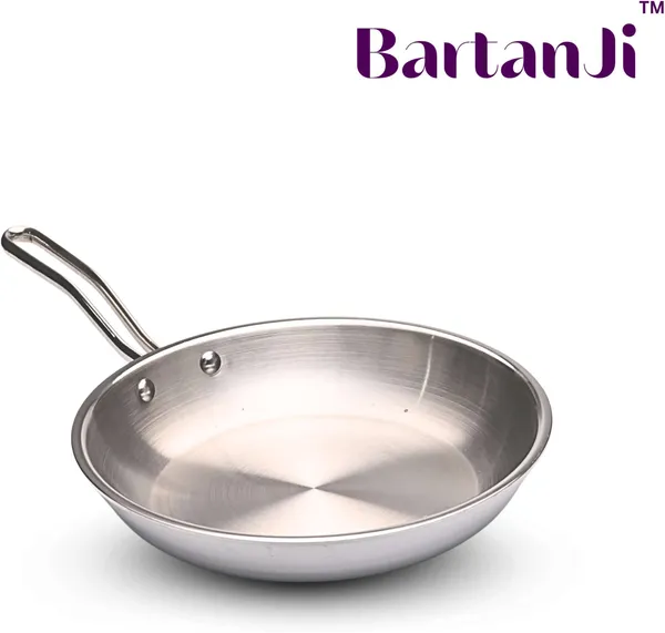 BartanJi_Stainless_Steel_Fry_Pan_for_Cooking_-_Frying_Pan_for_Home,_Kitchen_Uses_Fry_Pan_20_cm_diameter_1.5_L_capacity_(Stainless_Steel,_Non-stick)