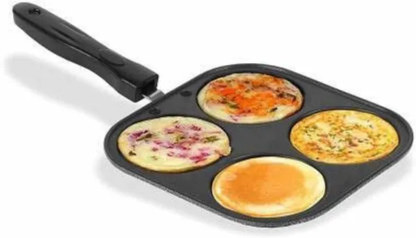 Jainex_Deluxe_Non-Stick_Uttapam_Pan/Multi_Snack_Maker_4_in_1_(Aluminium_,_Non-Stick)_Pancake_Pan_19.5_cm_diameter_1_L_capacity_(Aluminium,_Non-stick)