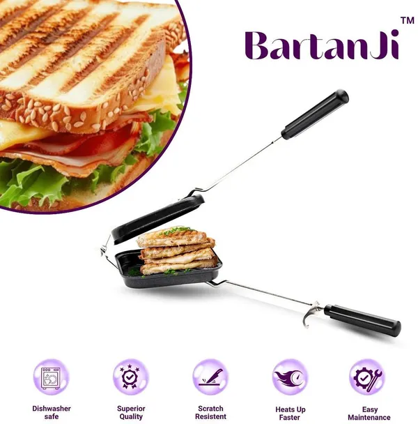 BartanJi_Grill_Toaster_Grill_Sandwich_Maker_(Black)
