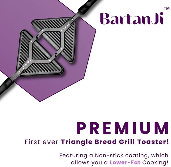 BartanJi_Triangle_Toaster_Grill_Sandwich_Maker_(Black)