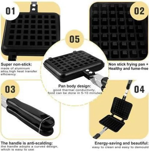 Flawless_Non_Stick_Premium_Quality_Waffle_Maker_Gas_Stove/Egg_Waffle_Pan_Cake_Baking_Mold_Waffle_Maker_()