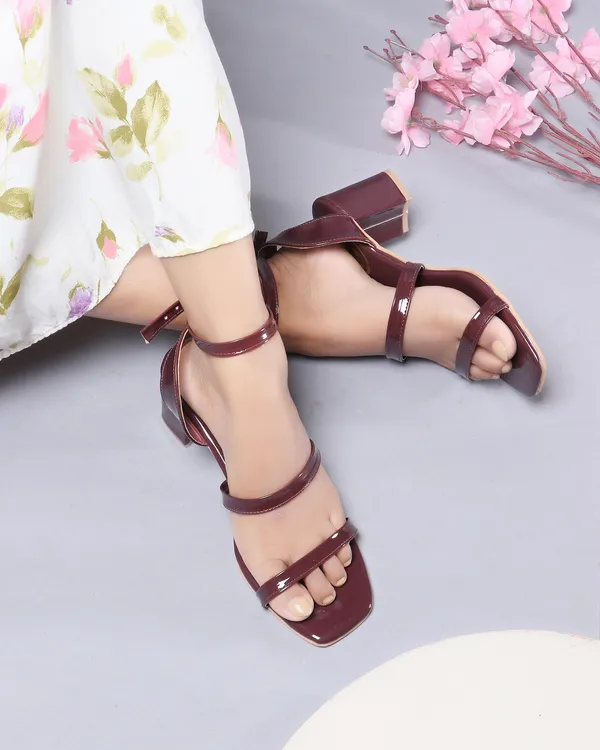 Maroon_Patent_Ankle_Strap_Block_Heels_for_Women