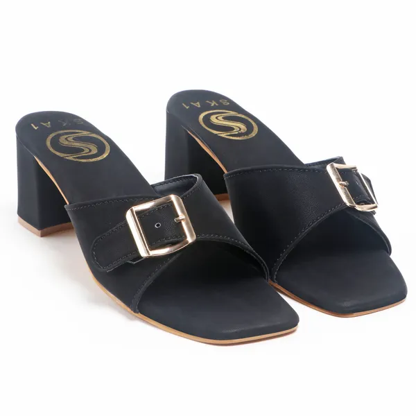 Black_Buckle_Heeled_Mules_for_Women