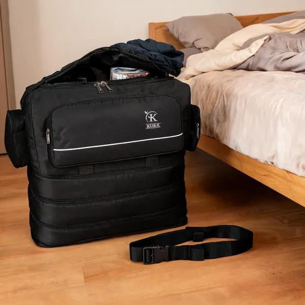 KURA_3-in-1_Convertible_Duffle_Bag_|_Expandable_Travel_Luggage_with_Adjustable_Strap