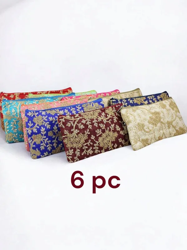 kujra_Women's_Pouch_Bag_Pack_of_6_Pouch_(Pack_of_6)