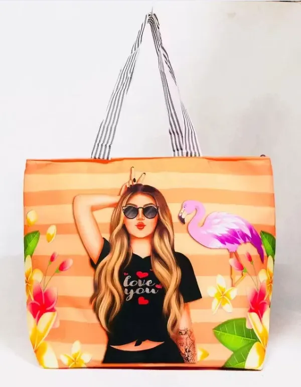 KujrAEnterprise_Stylish_Women’s_Fancy_Handbag_with_Bow_Design_|_Colorful_Finish_Shoulder_Bag_Waterproof_Shoulder_Bag_(Orange,_20_L)