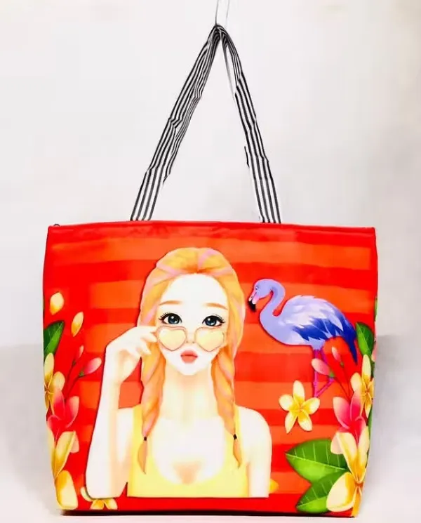 KujrAEnterprise_Stylish_Women’s_Fancy_Handbag_with_Bow_Design_|_Colorful_Finish_Shoulder_Bag_Waterproof_Shoulder_Bag_(Red,_20_L)