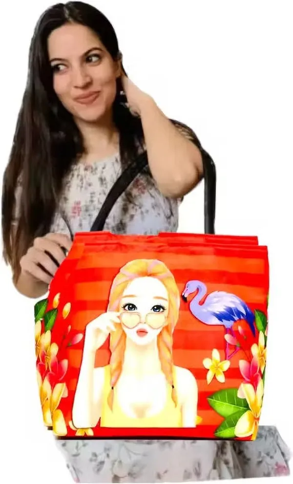 KujrAEnterprise_Stylish_Women’s_Fancy_Handbag_with_Bow_Design_|_Colorful_Finish_Shoulder_Bag_Waterproof_Shoulder_Bag_(Red,_20_L)