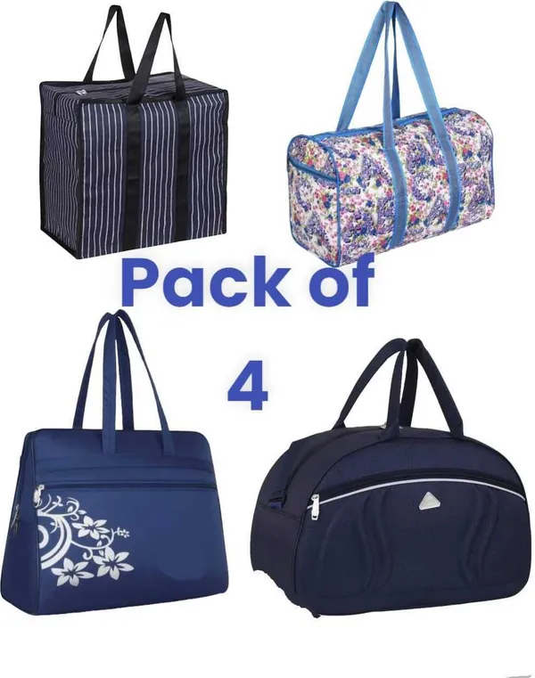JIVERS_(Expandable)_luggage_travel_big_size_bag_(pack_4)_Duffel_Without_Wheels_()