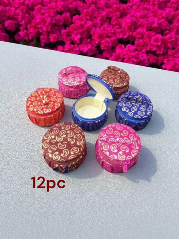 Round_Fabric_Jewellery_Storage_/_Bangle_Holder_Box_pack_of_12