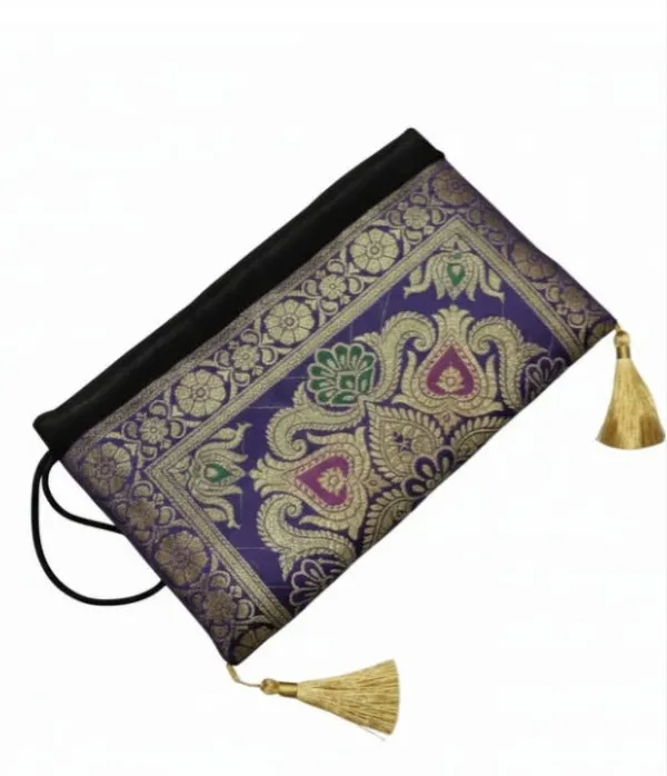 kujra_Women_Set_Of_10_Banarsi_Woven_Design_Purse_Clutch_Pouch_(Pack_of_10)