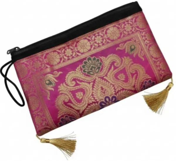 kujra_Women_Set_Of_10_Banarsi_Woven_Design_Purse_Clutch_Pouch_(Pack_of_10)