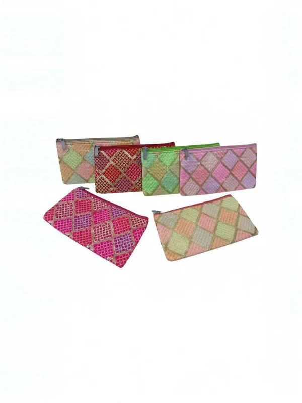 kujra_Women_Set_Of_12_Printed_Purse_Clutches_Pouch_(Pack_of_12)