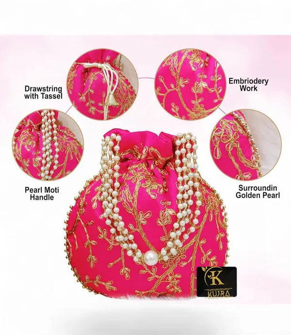 Traditional_Embroidered_Potli_Bags_Combo_Set_-_Silk_Drawstring_Batua_Purse_with_Pearl_Handle_for_Women,_Wedding_Favor_&_Festive_Gifting_(Assorted_Colors)