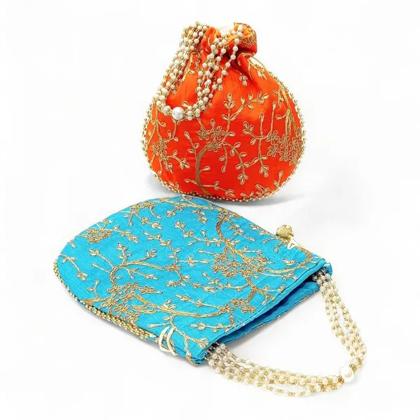Traditional_Embroidered_Potli_Bags_Combo_Set_-_Silk_Drawstring_Batua_Purse_with_Pearl_Handle_for_Women,_Wedding_Favor_&_Festive_Gifting_(Assorted_Colors)