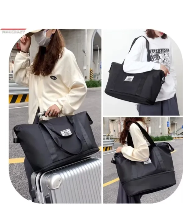 Waterproof_Nylon_Lightweight_Weekender_Tote_Bag_multicolor